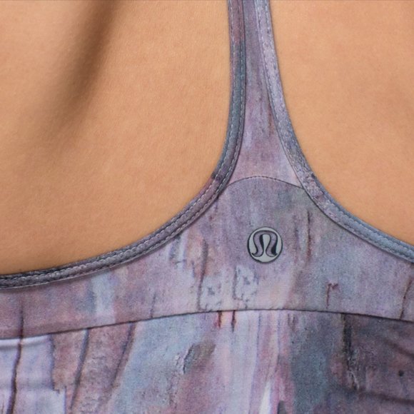 Lululemon Retreat Bra Mini Hazy Horizon Storm Mauve Bark Berry/Black 2 - Picture 6 of 16
